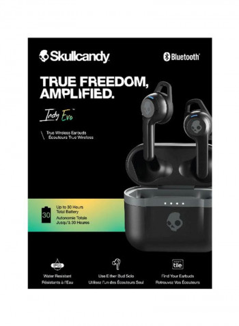 Indy Evo True Wireless Earbuds With Charging Case True Black