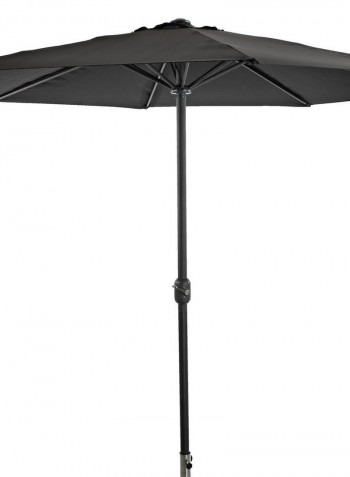 Agger Tilt Function Market Parasol Shade Black 300centimeter