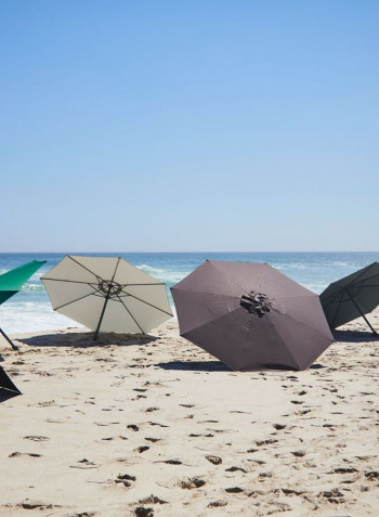 Agger Tilt Function Market Parasol Shade Black 300centimeter
