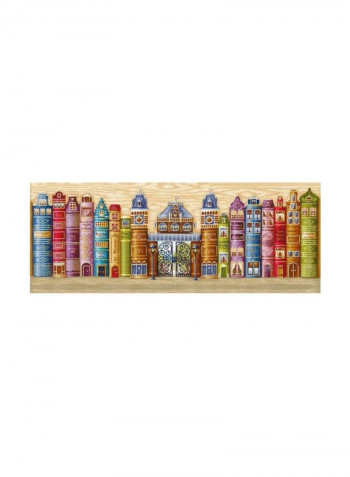 Books Kingdom Cross-Stitch Kit Brown/Blue/Green