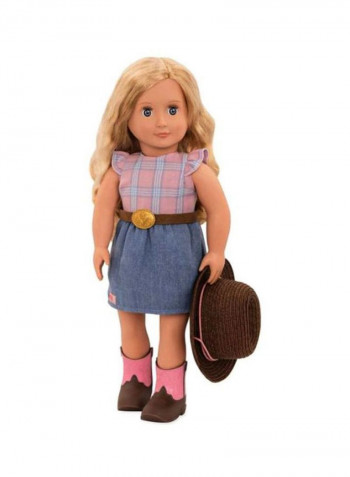 Cowgirl Doll With Skirt 18inch
