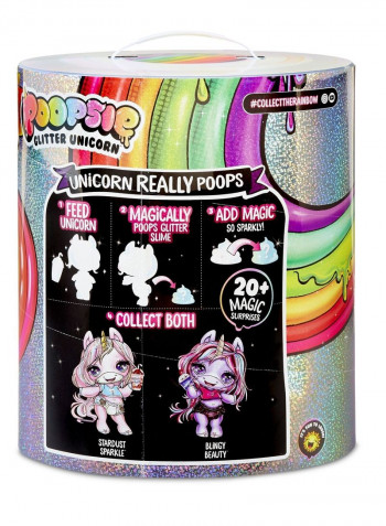 20-Piece Poopsie Glitter Unicorn Surprise Doll 12inch