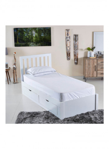 iMagna Single Bonnell Spring Mattress - 90x200x22 cms White Single