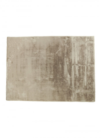 Rabbit Fur Textured Rug Beige 230x160centimeter
