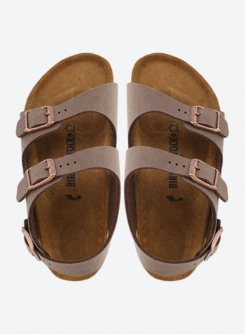 Roma Acrylic Blend Casual Sandals Brown