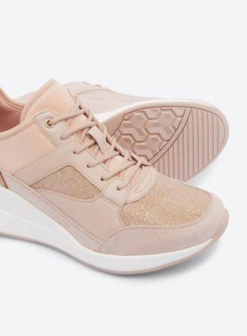 Women's Thrundra Lace Up Sneakers Light Pink