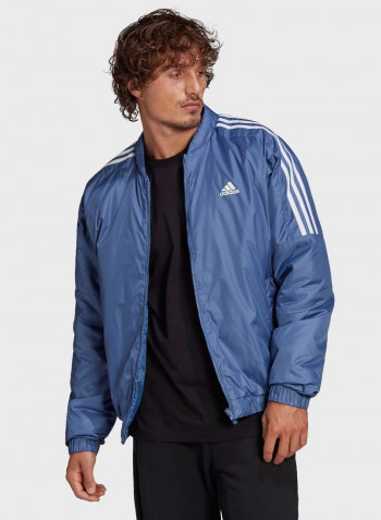 Essential Insulated Bomber Jacket Blue