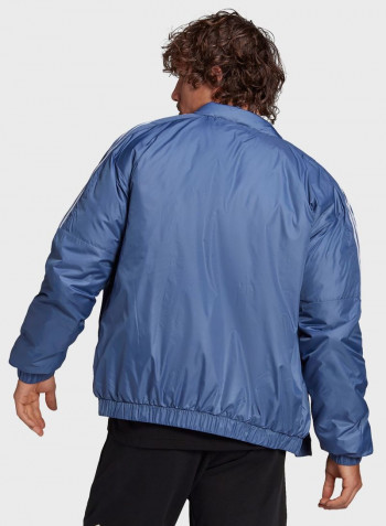 Essential Insulated Bomber Jacket Blue