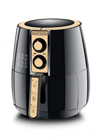 Air Fryer 4 Liter AerOfry with Rapid Air Convection Technology 4 l 1500 W AF300-B5 Black/Gold