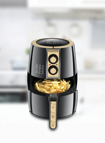 Air Fryer 4 Liter AerOfry with Rapid Air Convection Technology 4 l 1500 W AF300-B5 Black/Gold