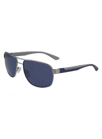 Men's Full-Rim Metal Rectangle Sunglasses - Lens Size: 60 mm