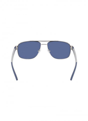Men's Full-Rim Metal Rectangle Sunglasses - Lens Size: 60 mm