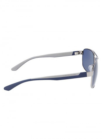Men's Full-Rim Metal Rectangle Sunglasses - Lens Size: 60 mm
