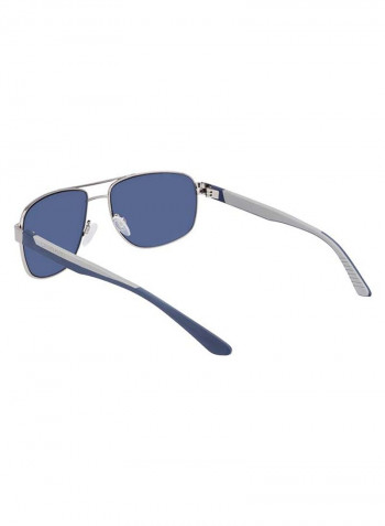 Men's Full-Rim Metal Rectangle Sunglasses - Lens Size: 60 mm