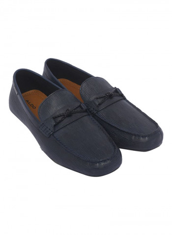 Knot Detail Loafers Blue