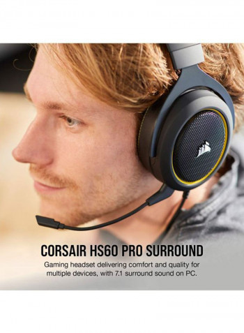 Headset Hs60 Pro Surround For PS4 /PS5 /XOne /XSeries /Nswitch /PC Yellow