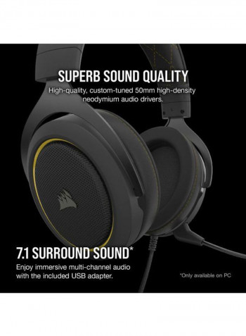 Headset Hs60 Pro Surround For PS4 /PS5 /XOne /XSeries /Nswitch /PC Yellow