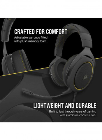 Headset Hs60 Pro Surround For PS4 /PS5 /XOne /XSeries /Nswitch /PC Yellow