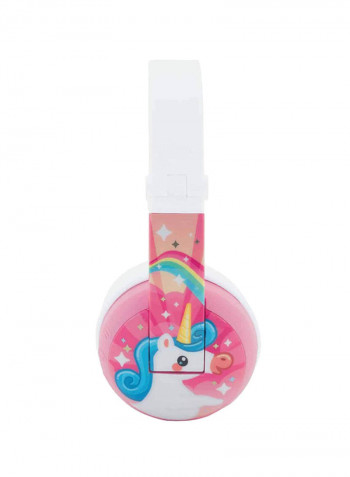 Wave Bluetooth Kids Headphones Waterproof Unicorn Pink