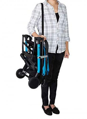 Tri Fold Mini Baby Single Stroller - Malibu Blue