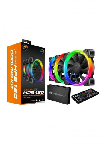 Vortex Rgb Spb 120 Pwm Hdb- Cooling Fans Kit Multicolour