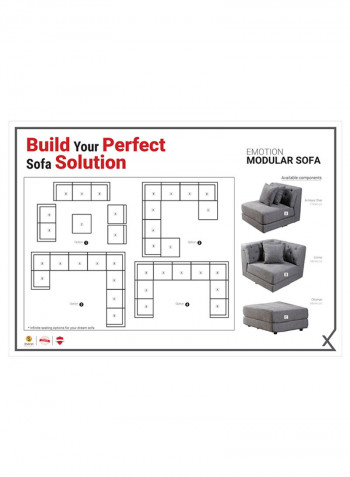 Emotion Ottoman Dark Grey
