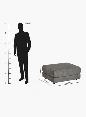 Emotion Ottoman Dark Grey