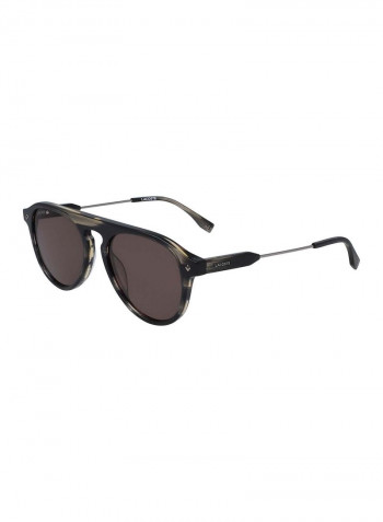 Men's Full Rim Acetate Oval Sunglasses - Lens Size: 53 mm