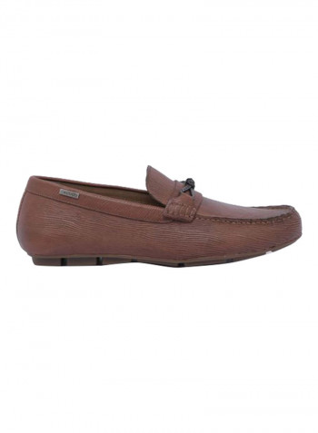 Knot Detail Loafers Brown