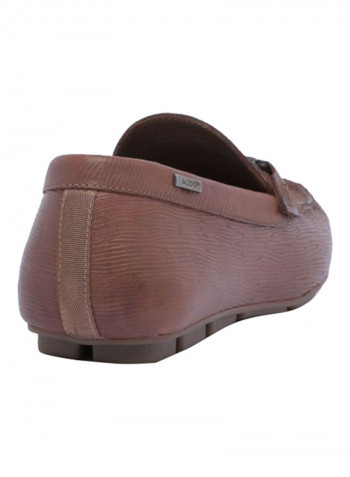 Knot Detail Loafers Brown