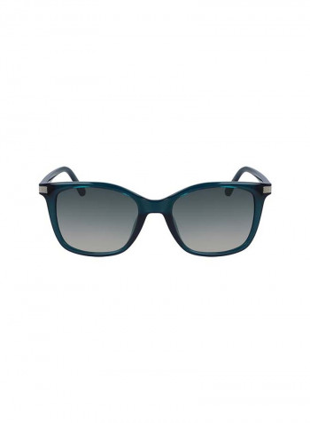Women's Full Rimmed Square Frame Sunglasses - Lens Size: 54 mm