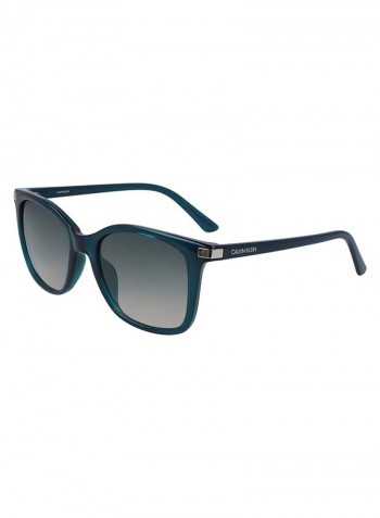 Women's Full Rimmed Square Frame Sunglasses - Lens Size: 54 mm
