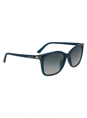 Women's Full Rimmed Square Frame Sunglasses - Lens Size: 54 mm
