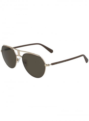 Women's Full Rimmed Round Frame Sunglasses - Lens Size: 54 mm