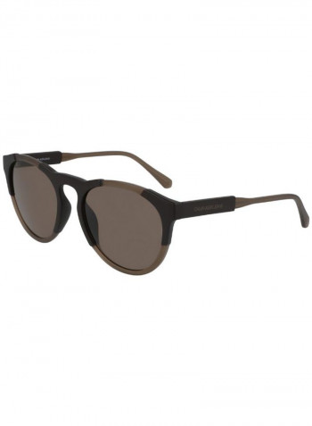 Women's Full Rimmed Round Frame Sunglasses - Lens Size: 55 mm