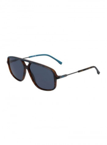Men's Full-Rim Injected Modified Rectangle Sunglasses - Lens Size: 60 mm