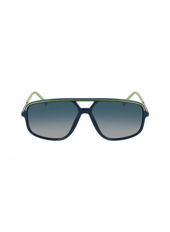 Men's Full-Rim Injected Modified Rectangle Sunglasses - Lens Size: 60 mm