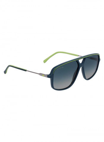 Men's Full-Rim Injected Modified Rectangle Sunglasses - Lens Size: 60 mm
