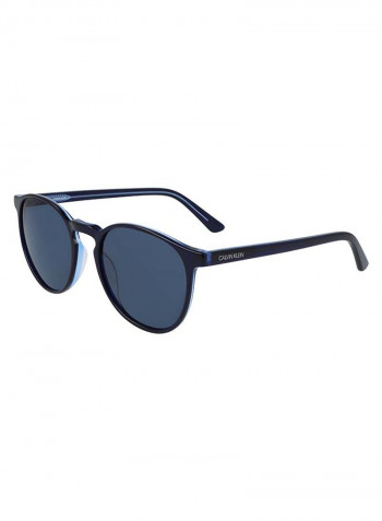 Men's Full Rimmed Round Frame Sunglasses - Lens Size: 53 mm