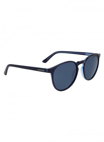 Men's Full Rimmed Round Frame Sunglasses - Lens Size: 53 mm