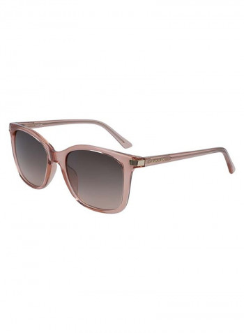 Women's Full Rimmed Square Frame Sunglasses - Lens Size: 54 mm