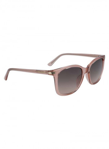 Women's Full Rimmed Square Frame Sunglasses - Lens Size: 54 mm