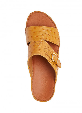 Textured Arabic Sandal Beige