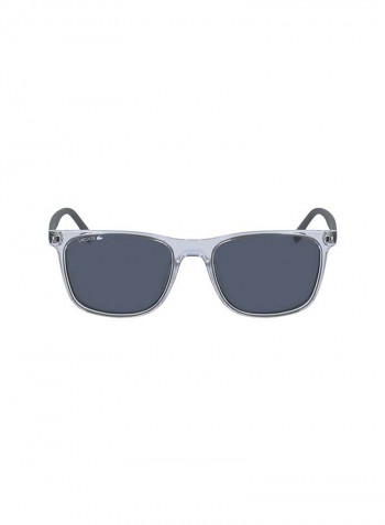 Men's Full Rimmed Modified Rectangular Frame Sunglasses - Lens Size: 55 mm