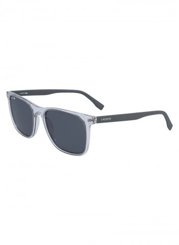 Men's Full Rimmed Modified Rectangular Frame Sunglasses - Lens Size: 55 mm