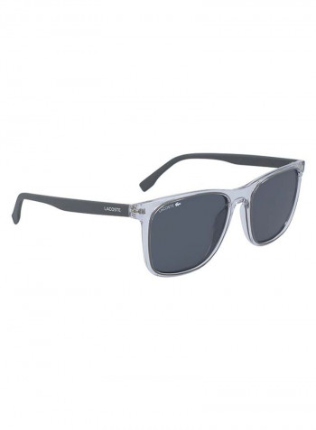 Men's Full Rimmed Modified Rectangular Frame Sunglasses - Lens Size: 55 mm