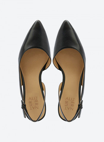 Banks Slingback Buckle Closure Pumps Black