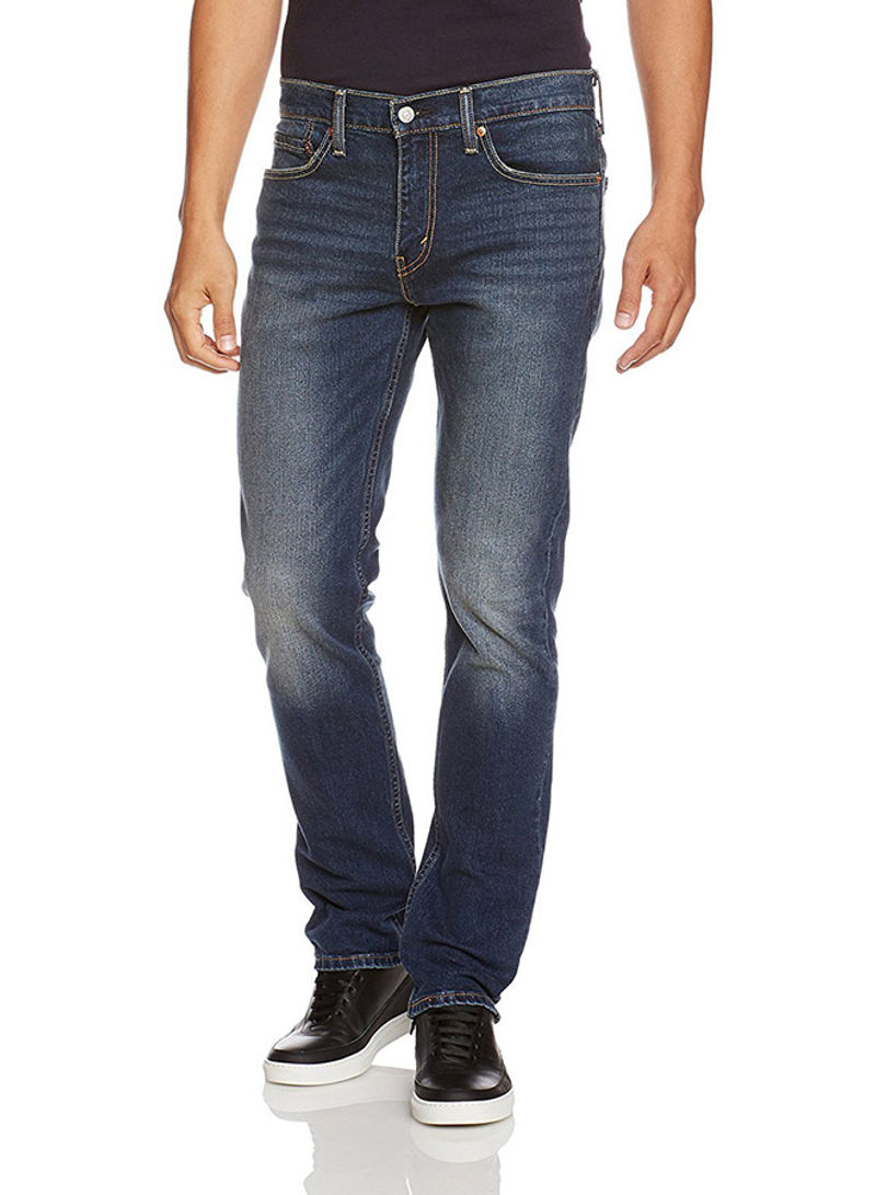 Casual Straight Fit Jeans Blue