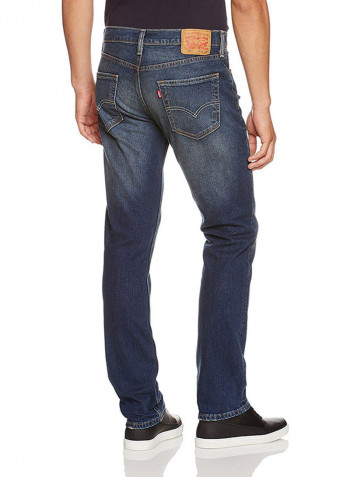 Casual Straight Fit Jeans Blue