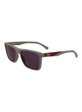 Men's Full Rim Injected Modified Rectangle Sunglass - Lens Size: 56 mm